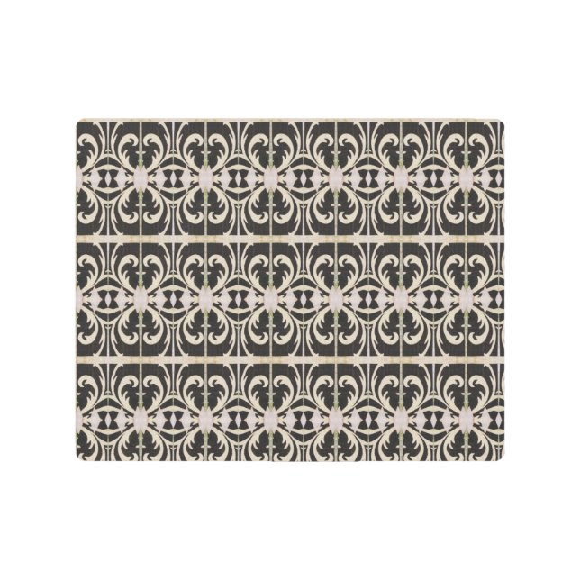 Impresión En Metal Elegante negro y blanco (Anverso)