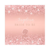 Elegante Rosa Gold Luxe Shimmer Bridal Shower