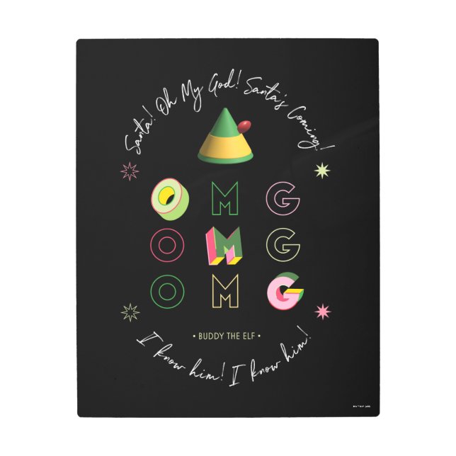 Impresión En Metal Elf the Movie | Santa OMG (Anverso)