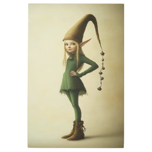 Impresión En Metal Elfo del bosque encantado