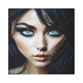 Impresión En Metal Ella es como un gato en la oscuridad 4