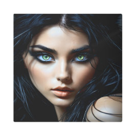 Impresión En Metal Ella es como un gato en la oscuridad 5