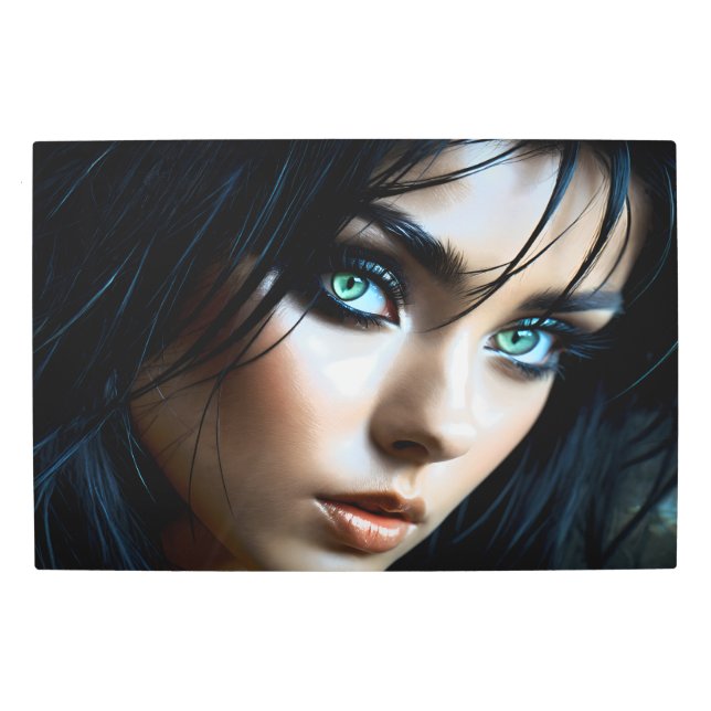 Impresión En Metal Ella es como un gato en la oscuridad de 21 años (Anverso)