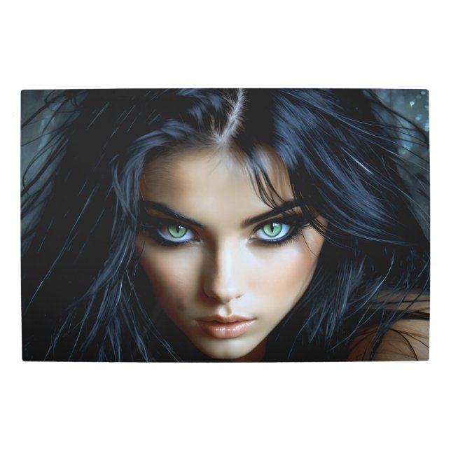 Impresión En Metal Ella es como un gato en la oscuridad de 33 años (Anverso)