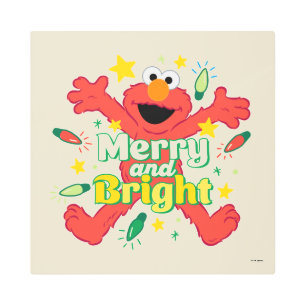Impresión En Metal Elmo   Merry y Bright