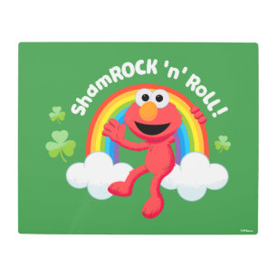 Impresión En Metal Elmo   Shamrock 'n' Roll Arcoiris