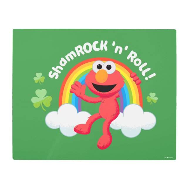 Impresión En Metal Elmo | Shamrock 'n' Roll Arcoiris (Anverso)