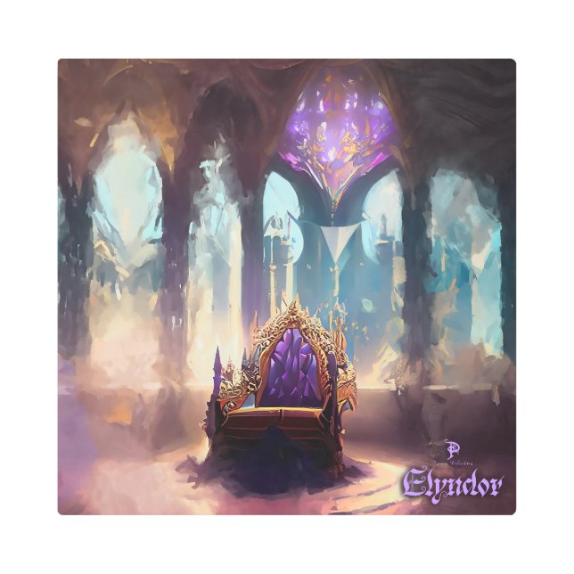 Impresión En Metal Elyndor Crystal Citadel Wall Art (Anverso)