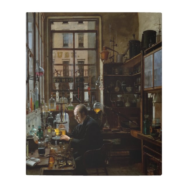 Impresión En Metal En el laboratorio, por Henry Alexander (Anverso)