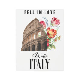 Impresión En Metal Enamorándose de Italia