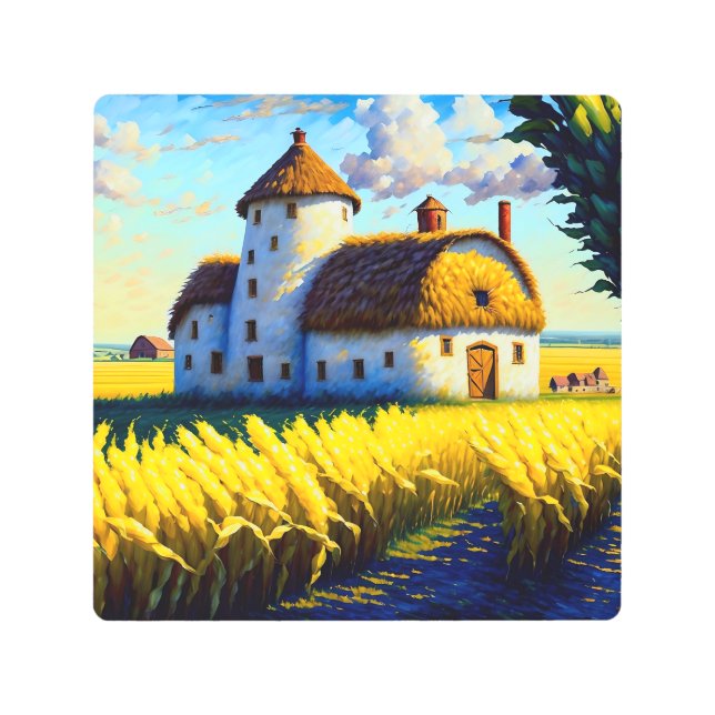 Impresión En Metal Encantadora Vida Simple (Anverso)