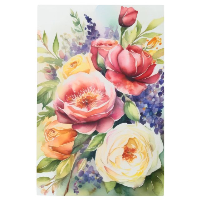 Impresión En Metal Encanto floral (Anverso)