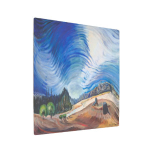 Impresión En Metal Encima del hoyo de grava   Emily Carr  