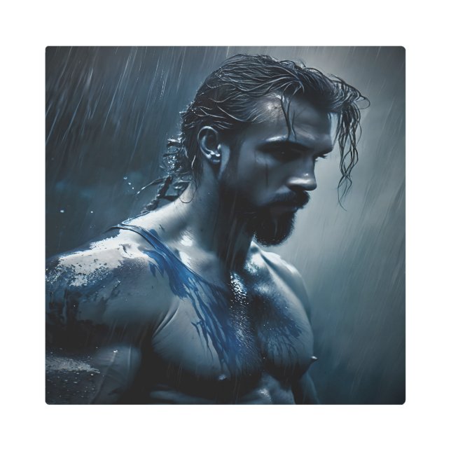 Impresión En Metal Enkidu (later known as Adam) 9 (Anverso)