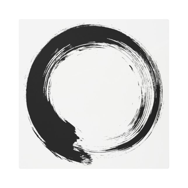 Impresión En Metal Enso Zen Circle (Anverso)