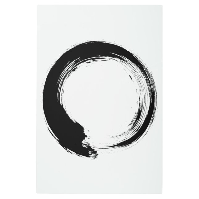 Impresión En Metal Enso Zen Circle (Anverso)