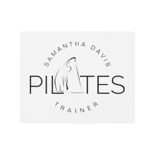 Impresión En Metal Entrenador Pilates Instructor