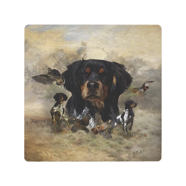 Impresión En Metal Epagneul Breton, Bretaña Spaniel (Anverso)