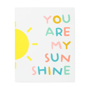 Impresión En Metal Eres Mi Pastel De Sol