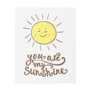 Impresión En Metal Eres Mi Sol.