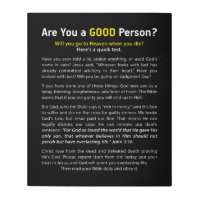 ¿Eres una buena persona? Fe cristiana gospel compl