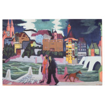 Ernst Ludwig Kirchner Vista de Basilea y el Rin