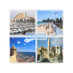 Impresión En Metal ES Alicante - Skyline - Playa del Postiguet - Expl