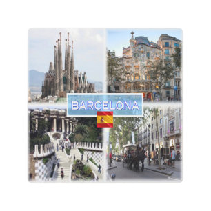 Impresión En Metal ES Barcelona - Sagrada Familia - Casa Batllo