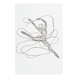 Impresión En Metal Esbozo dinámico de baile