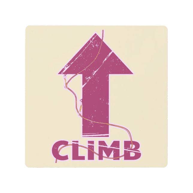 Impresión En Metal Escalar la cuerda de escalada (Anverso)