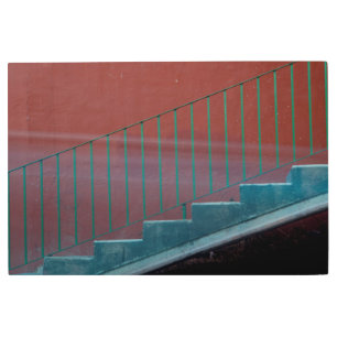 Impresión En Metal Escaleras Y Vida Fija De La Vela