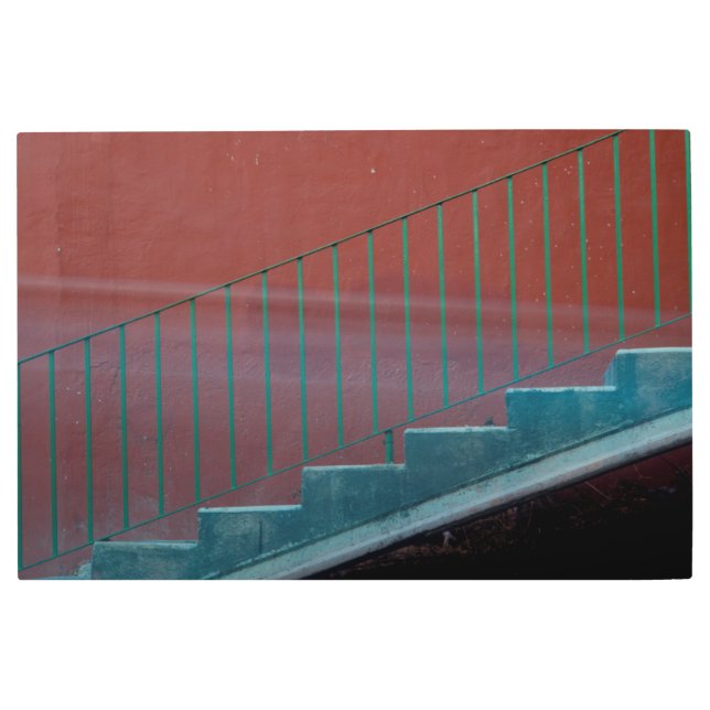 Impresión En Metal Escaleras Y Vida Fija De La Vela (Anverso)