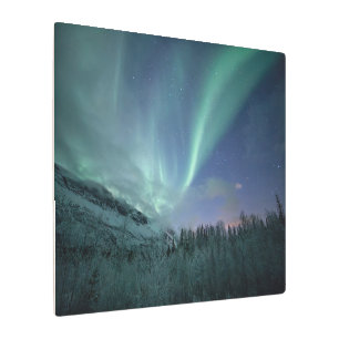 Impresión En Metal Escandinavia de las luces del norte