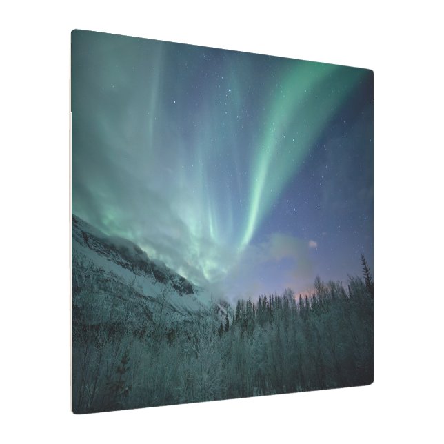 Impresión En Metal Escandinavia de las luces del norte (Angulado)