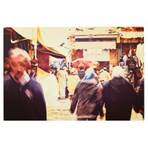 Escena de calle abstracta