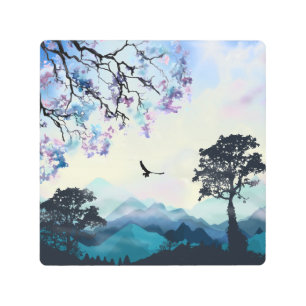 Impresión En Metal Escena de montaña