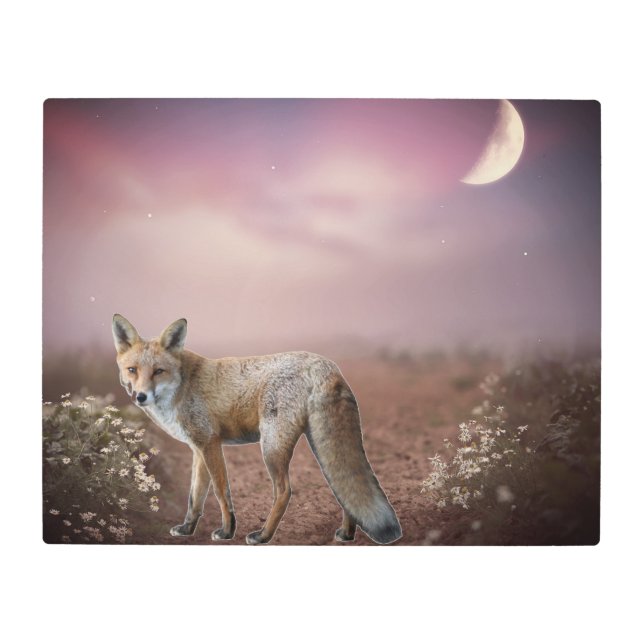 Impresión En Metal Escena Fox de Dream Moonlight (Anverso)