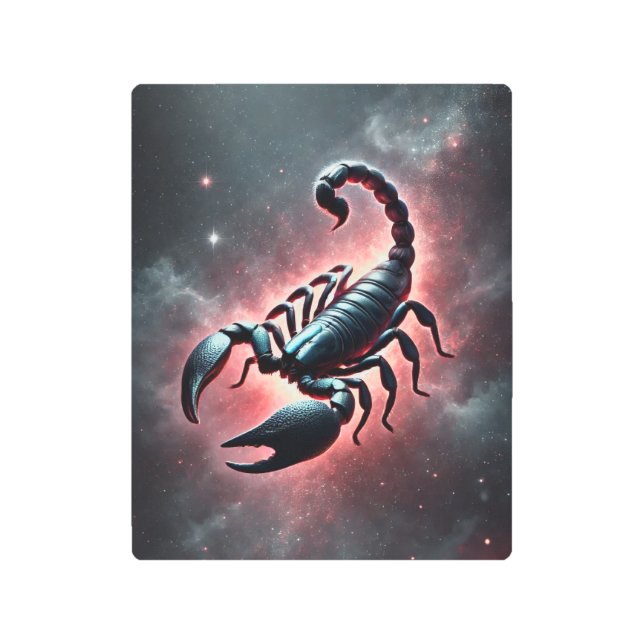 Impresión En Metal Escorpio celeste (Anverso)