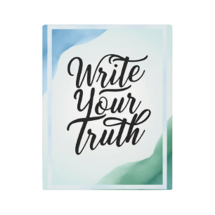 Impresión En Metal Escribir su verdad