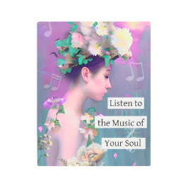 Impresión En Metal Escucha la música de tu alma | Inspiración