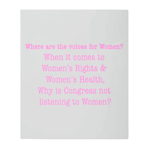 Impresión En Metal Escuche a las mujeres (2017)