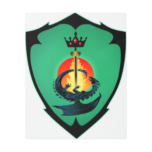 Impresión En Metal Escudo de armas de Rethven