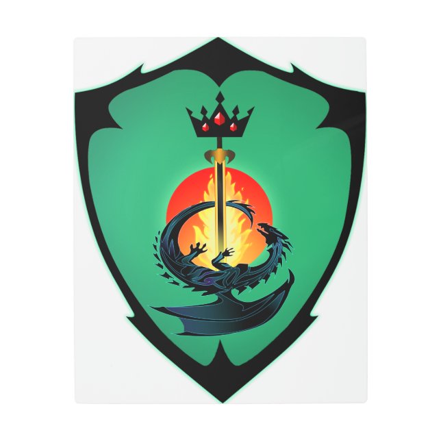 Impresión En Metal Escudo de armas de Rethven (Anverso)