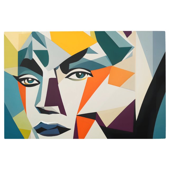 Impresión En Metal Esencia geométrica (Anverso)