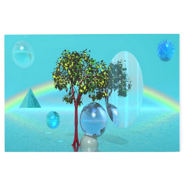 Impresión En Metal Esfera del árbol (Anverso)