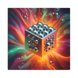 Impresión En Metal Esfera Platinum