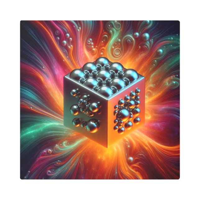 Impresión En Metal Esfera Platinum (Anverso)