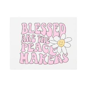 Impresión En Metal Eslogan de Daisy and Peace Makers
