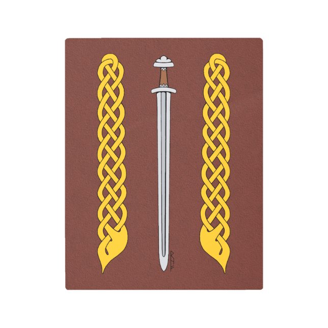 Impresión En Metal Espada de visión y tracción (Anverso)