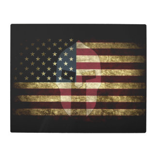 Impresión En Metal Espartano americano